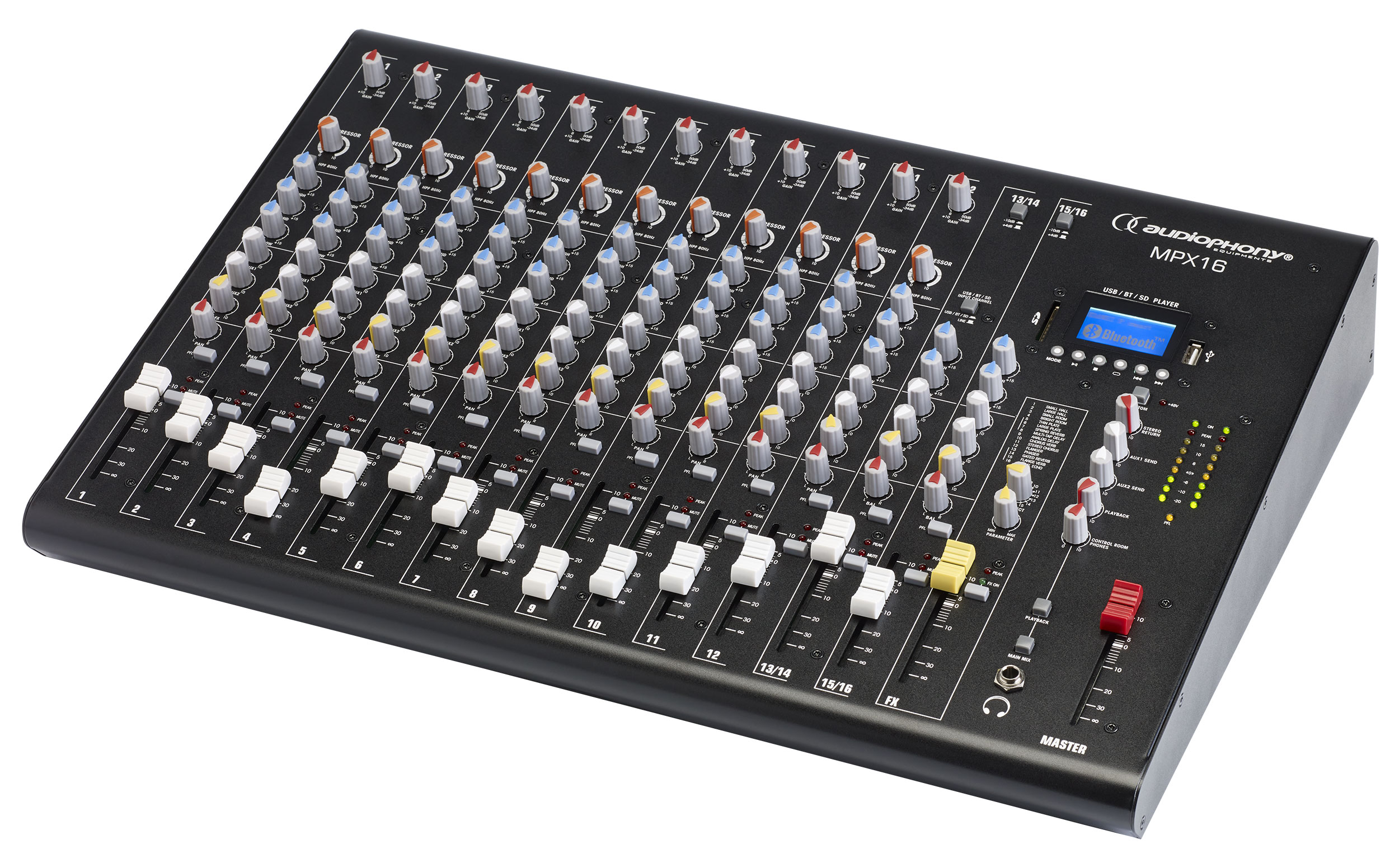 console de mixage audiophony mpx8 8 canaux avec effets et